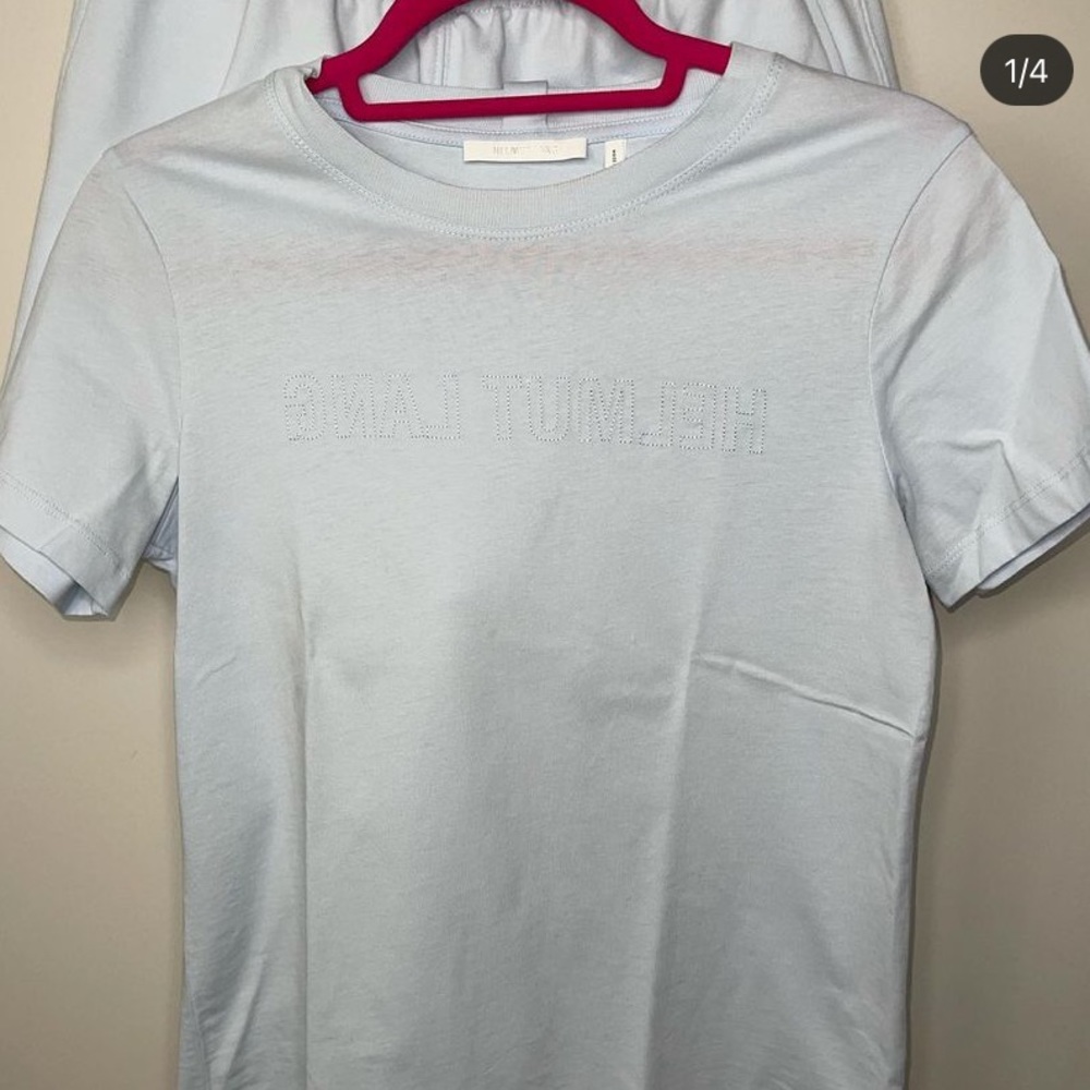 Blue HELMUT Lang short set